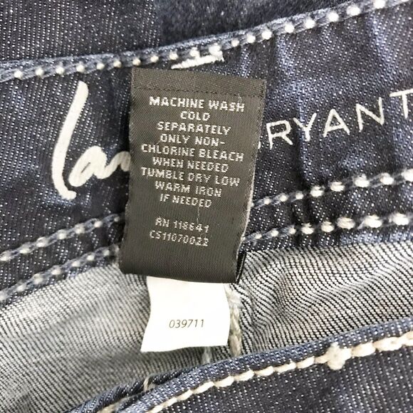 Lane Bryant Jeans Straight Skinny Genius Fit Distressed Slim Cut Size 16 Short - Picture 9 of 9